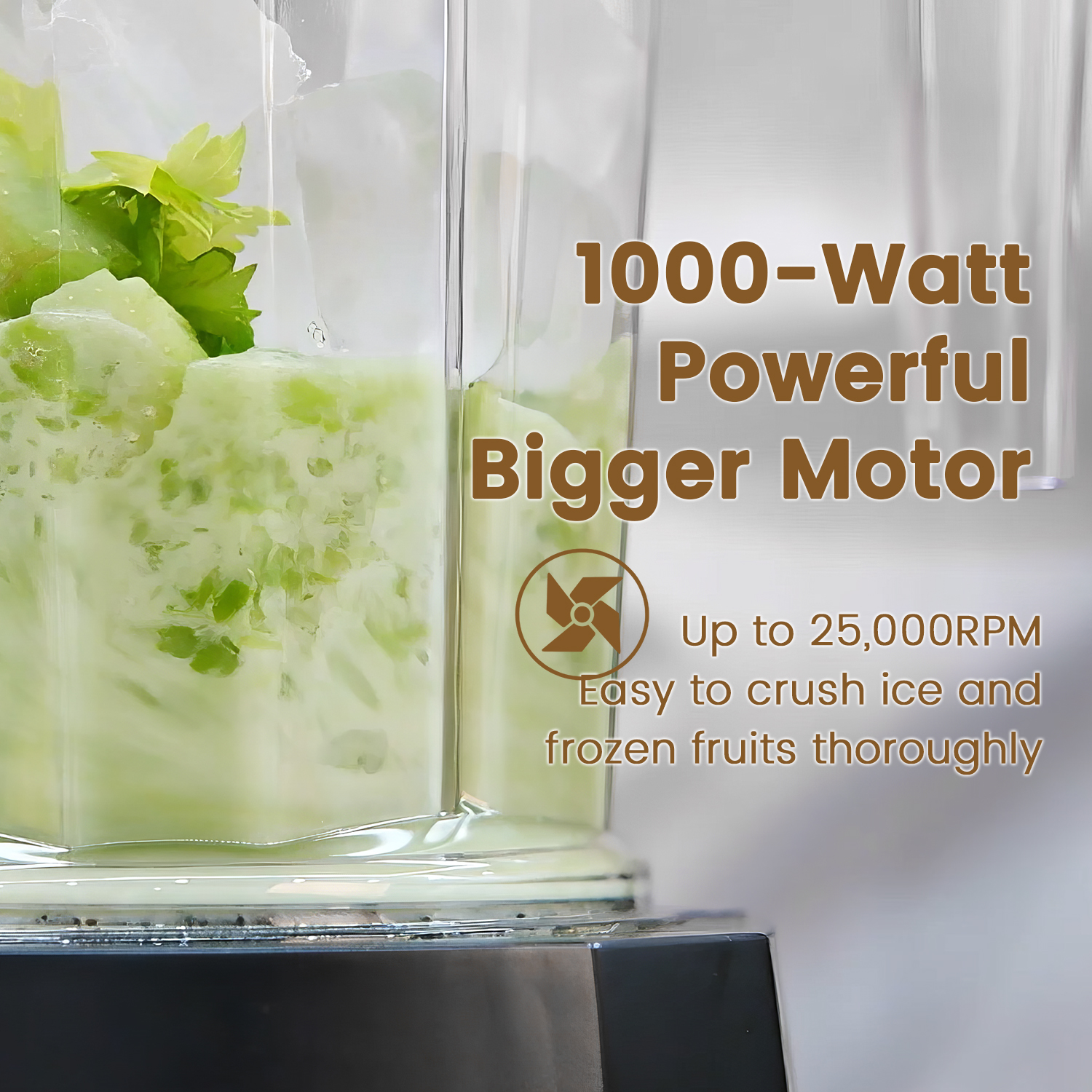 Magiccos 1000w High-Speed Countertop Blender- 51Oz Blender Jar, 14Oz Travel Jar, Variable Speeds, 2000w Peak Watt Motor,