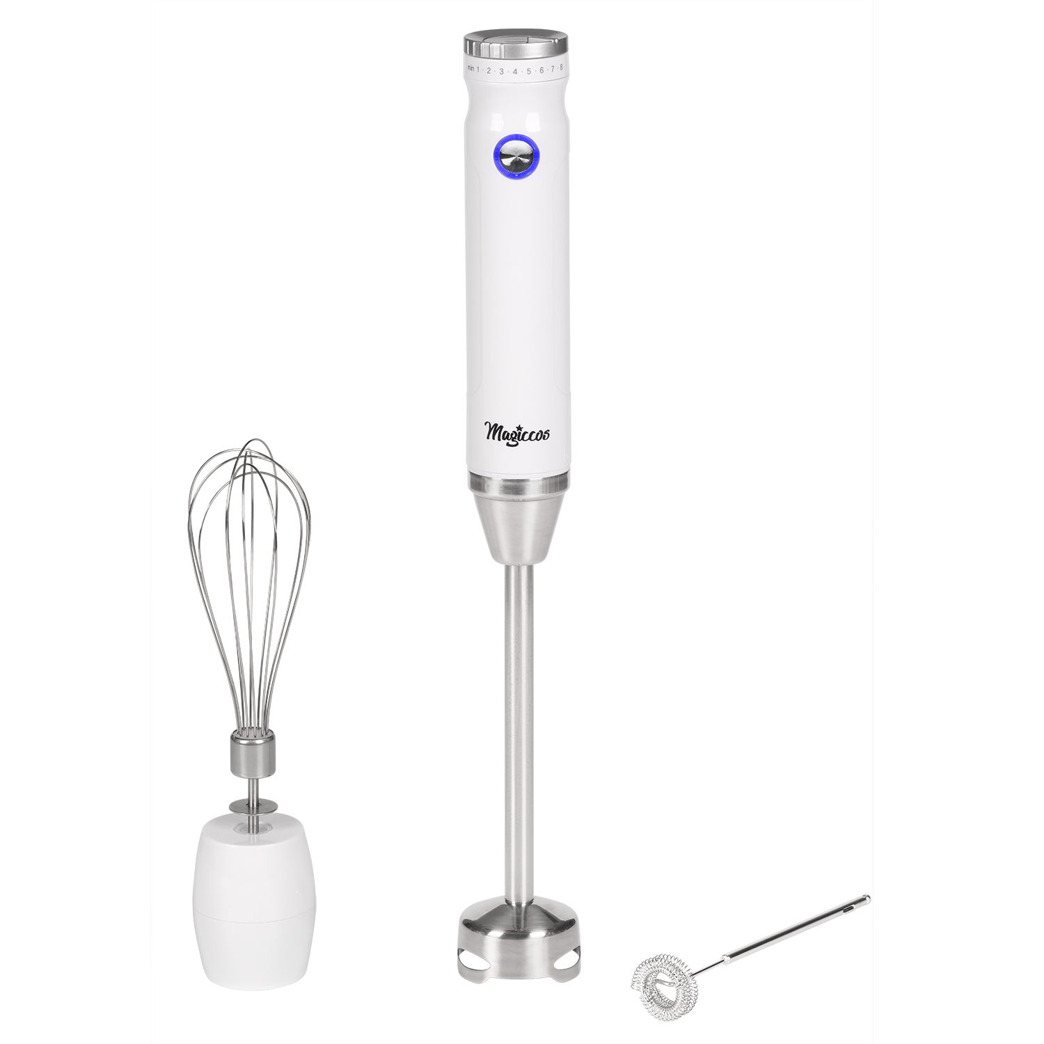Hand Blender - Magiccos Immersion Stick Hand Blender - 9 Speeds Contorl, Slim Stick Blender Wand, 350W DC Motor, For